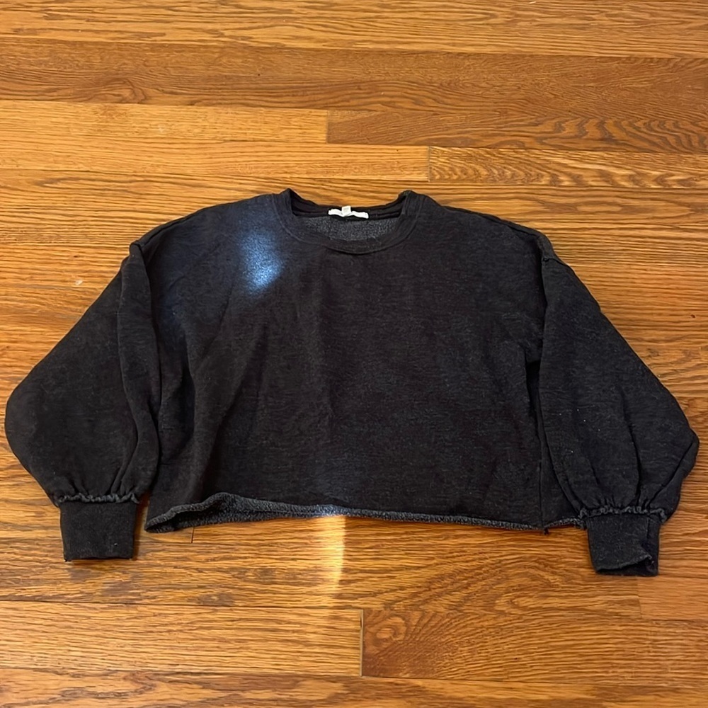 Z Supply Girl’s Crewneck Dark Gray Sweatshirt Size Small